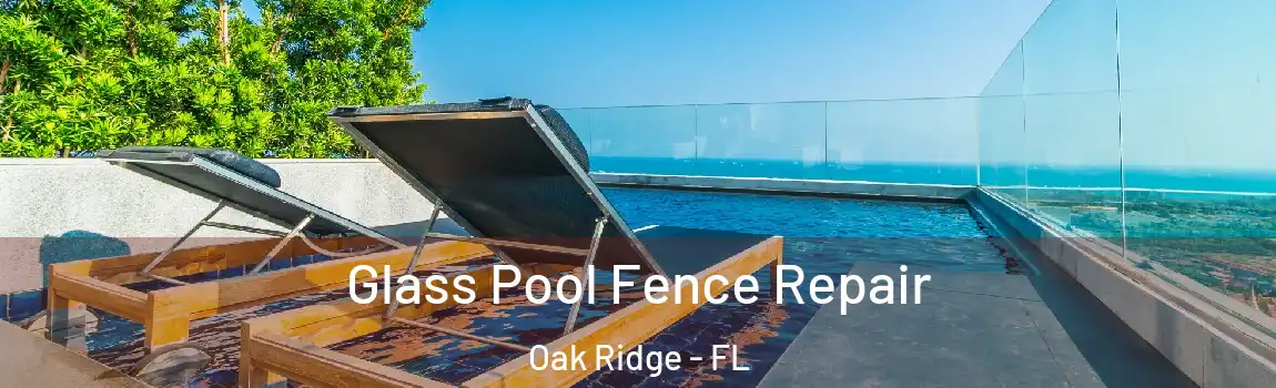 Glass Pool Fence Repair Oak Ridge - FL